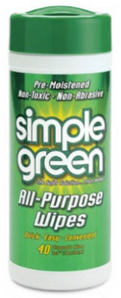 Simple Green All Purpose Pre-Moistened Towelettes, 40 Count