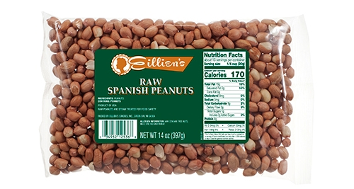 Eillien's Candies Raw Spanish Peanuts - 14 oz