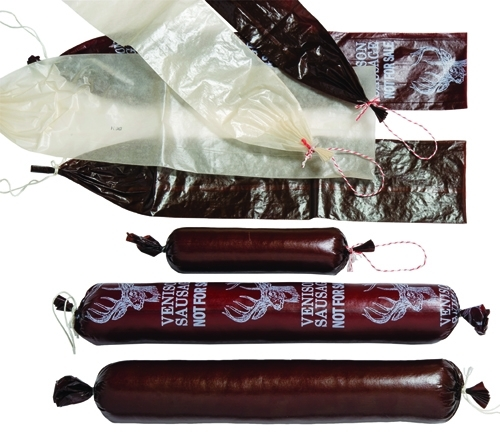 LEM 1 1/2" x 12" 10 ct Mahogany Fibrous Casings