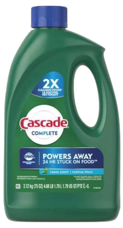 Cascade Automatic Dishwasher Detergent Gel, Fresh Scent - 75 oz