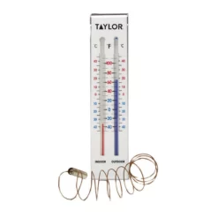 Indoor and Outdoor Thermometer - 9.75in x 1.25in