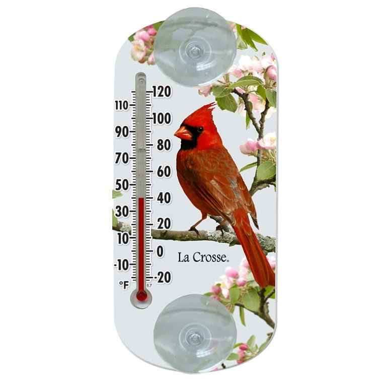 La Crosse Traditional Thermometer with Cardinal Design 8"