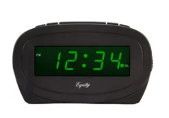 La Crosse .6" Green LED Alarm Clock