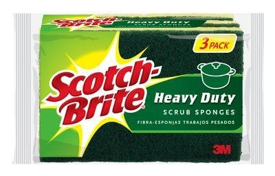 3M Scotch-BriteĀ® Heavy Duty Scrub Sponge - 3 Pack