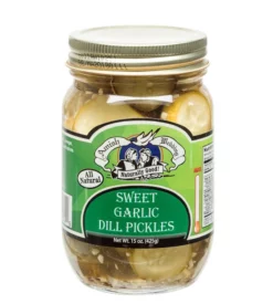 Amish Wedding Foods Sweet Garlic Dill Pickles, 15 oz.