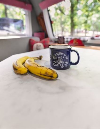 Camco Life is Better at the Campsite Ceramic Mug, Blue, Campfire Design - Image 5