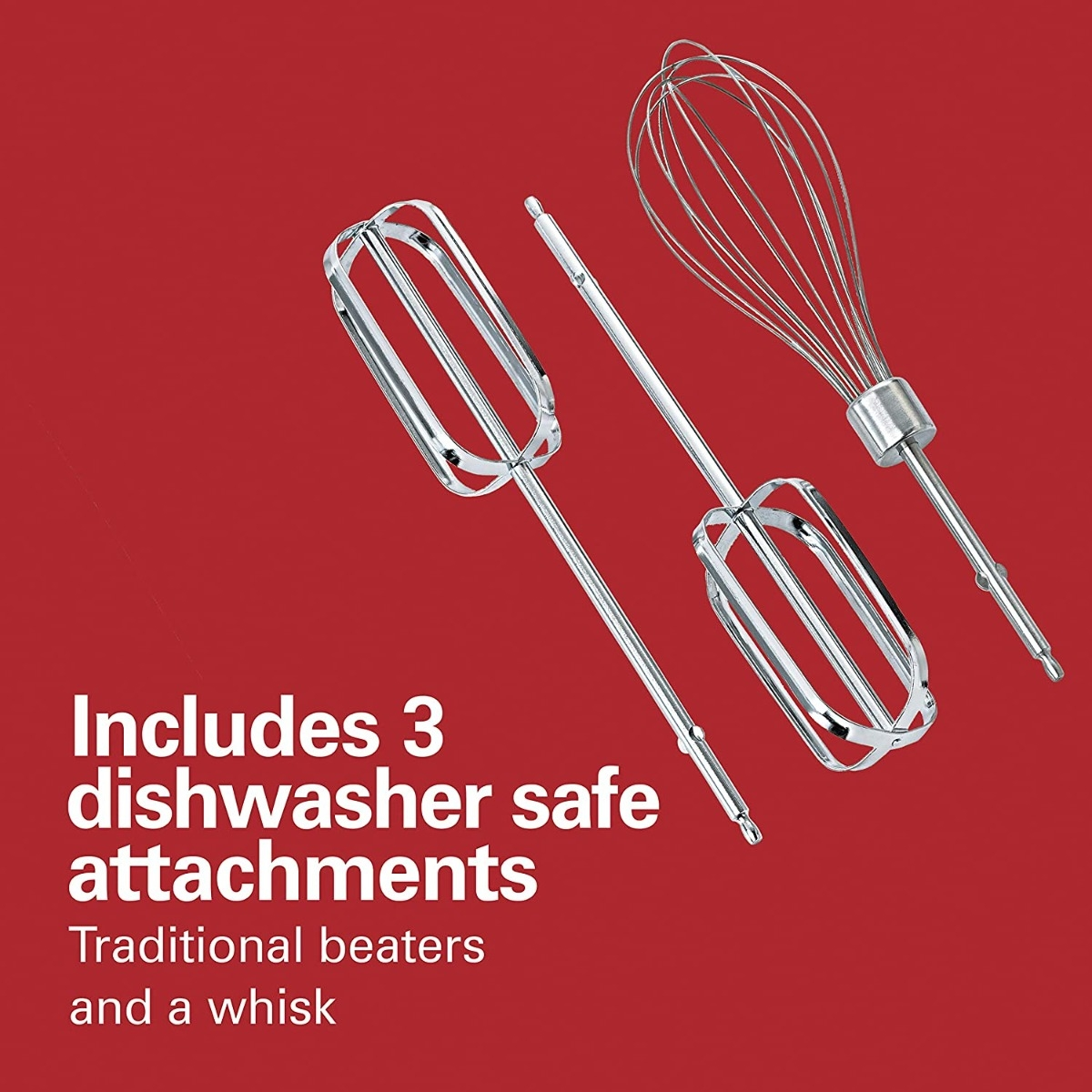 Hamilton Beach Power Deluxe 6-Speed Electric Hand Mixer with Snap-On Storage Case - Image 3