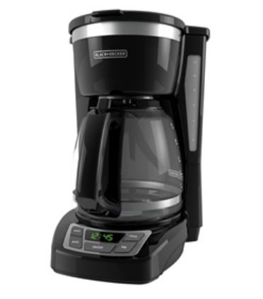 Black & Decker 12-Cup* Programmable Coffeemaker, Black