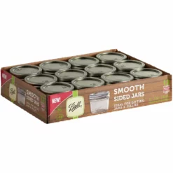 12 Pack Ball Smooth Sided Jars - 4oz
