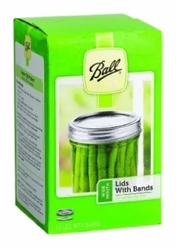 Jarden Ball Wide Mouth Lids w/Bands