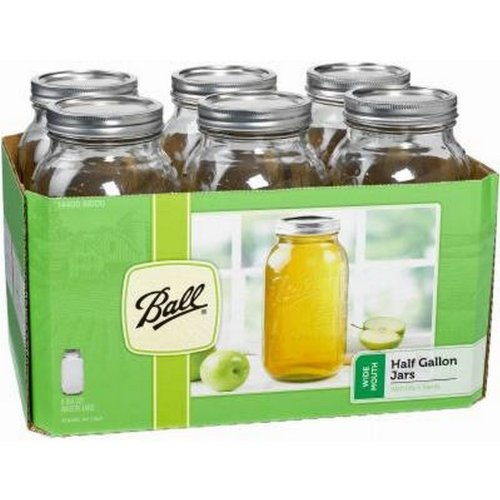 Ball Half Gallon Wide Mouth Mason Jars, 6 Ct. - Image 2