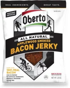 Oberto Applewood Bacon Beef Jerky, 3.25 oz.