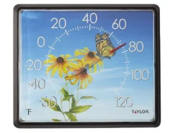 Taylor 12" x 14" Dial Thermometer, Butterfly