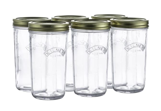 Kilner 17 Oz. Wide Mouth Jar, 6-Pack