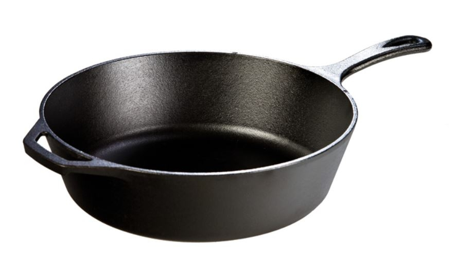 Lodge 12 Inch / 5 Quart Cast Iron Deep Skillet