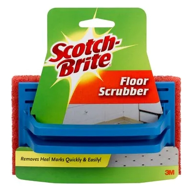 3M Scotch-Brite Floor Scrubber, Red Handle