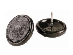 Shepherd Hardware Nail-On Furniture Glides with Carpet Base, 1" 4 Pack