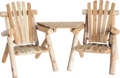 Lakeland Mills Solid Cedar Vis-A-Tete Chair