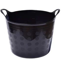 Tuff Stuff Multi Purpose Flexible Flex Black Tub, 4.2 Gallon