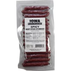 Iowa Smokehouse 8 oz Beef Stick Stubbies-Spicy