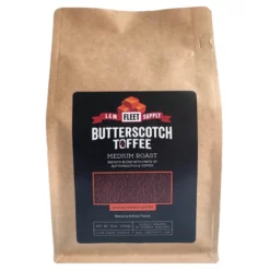 L&M Supply 12 oz Ground Coffee, Butterscotch Toffee
