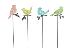 Alpine 15" Metal Bird Garden Stakes - Assorted