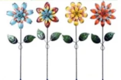 Alpine Glitter Retro Flower Pot Sticker - Assorted