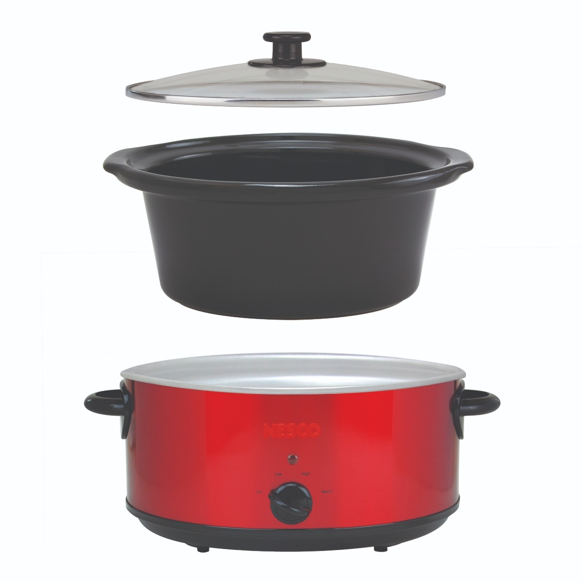 Nesco 6 Qt. Analog Metallic Red Slow Cooker - Image 2