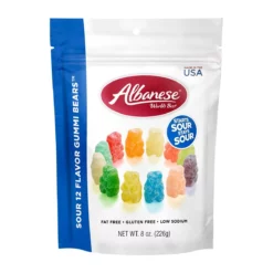 Albanese World's Best Sour 12 Flavor Gummi Bears - 8oz