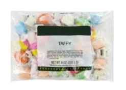 Rucker's Assorted Fruit Flavor Taffy Candy, 6.5 Oz.
